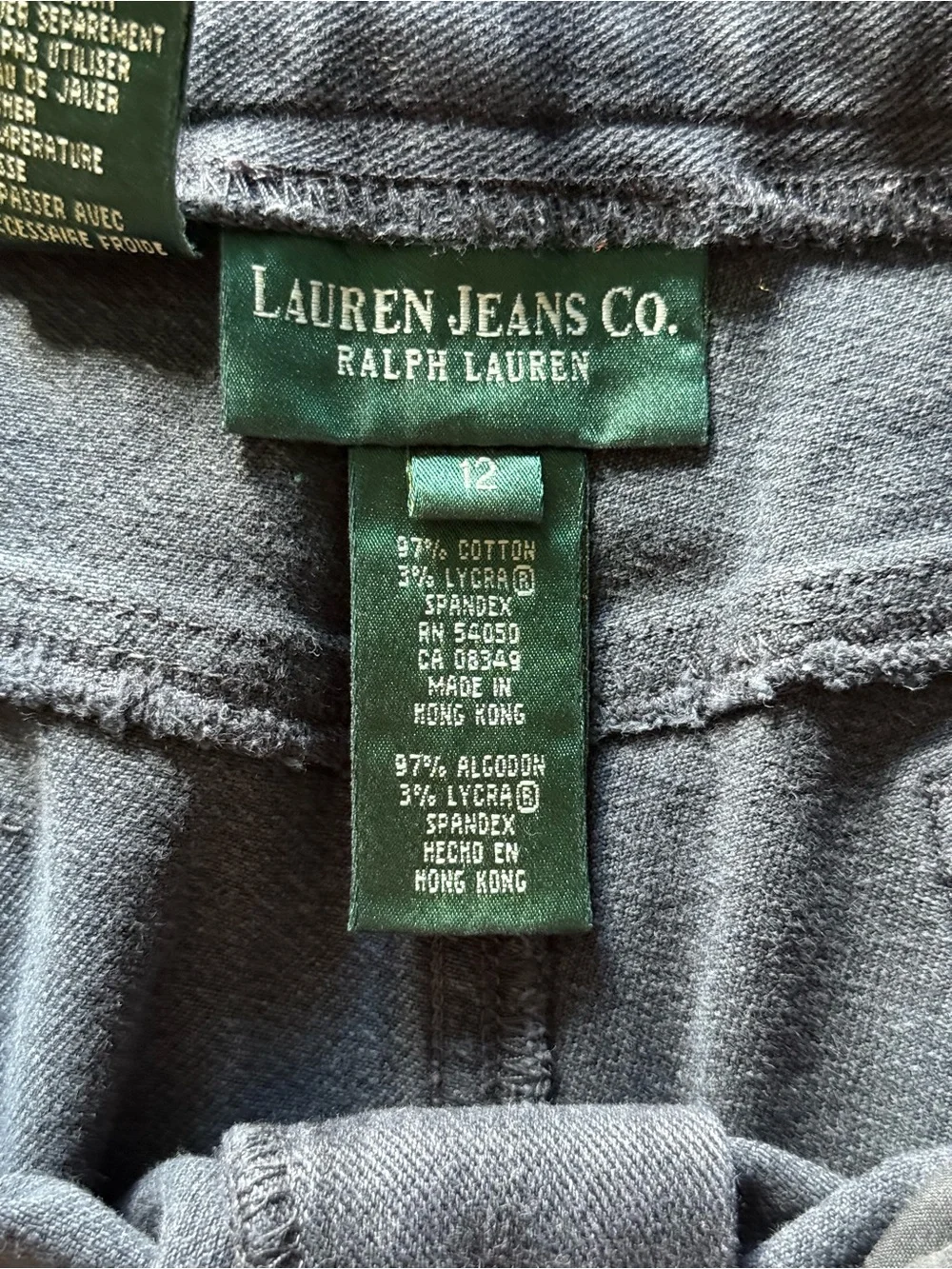 Ralph Lauren Women's Boot Cut Jeans in Charcoal Gray